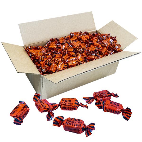 HALLON/SALTLAKRITSKOLA 4 KG KOLAF. PAPPER