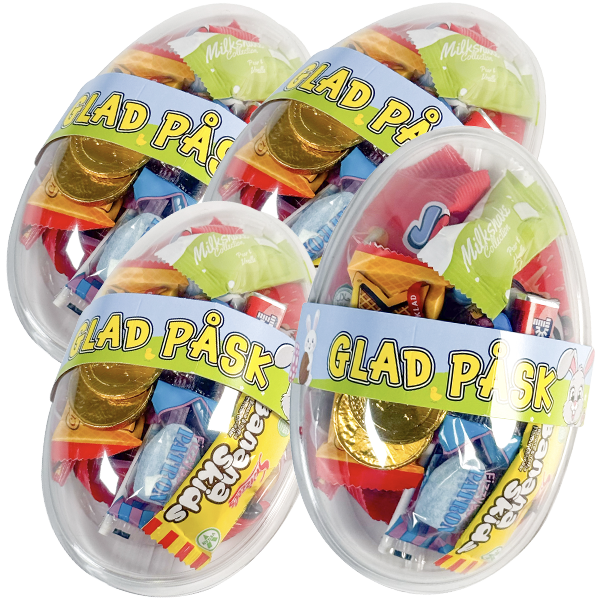 4 x HALVA Påskägg Godis 147.3g