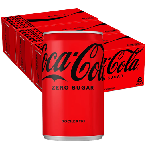 COCA COLA ZERO MINI CAN 3*8PACK 15CL