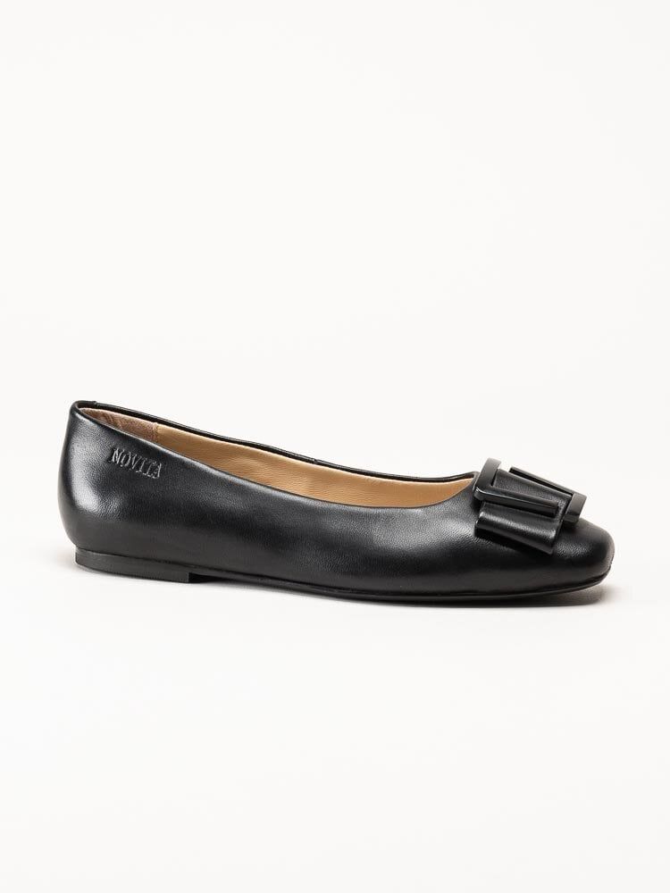 Novita - Manarola - Svarta ballerina i skinn