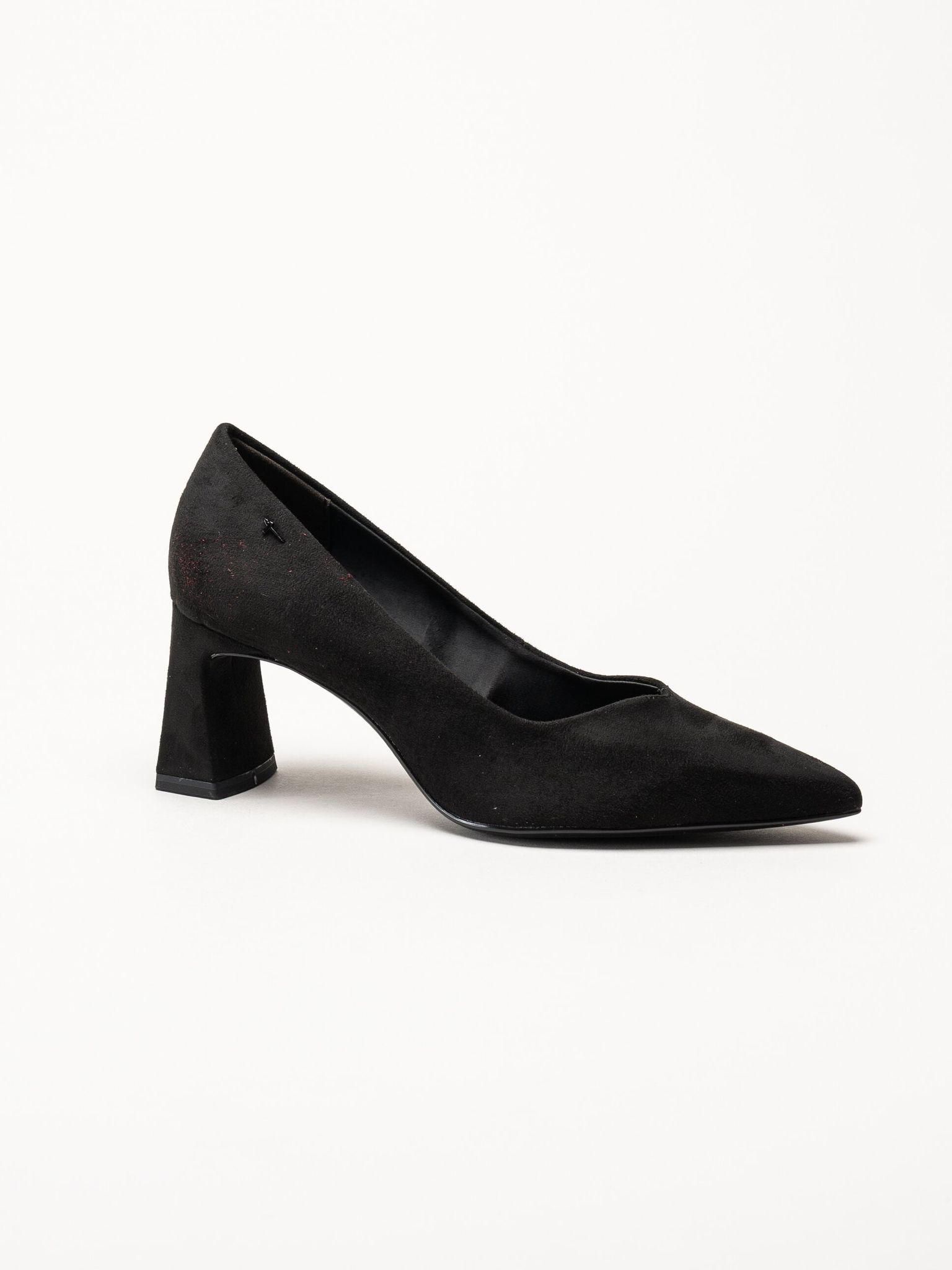 Tamaris - Svarta pumps i mockaimitation