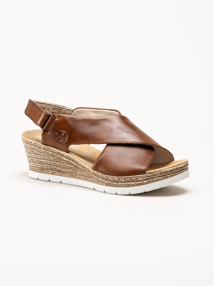 Rieker - Bruna kilklackade sandaletter