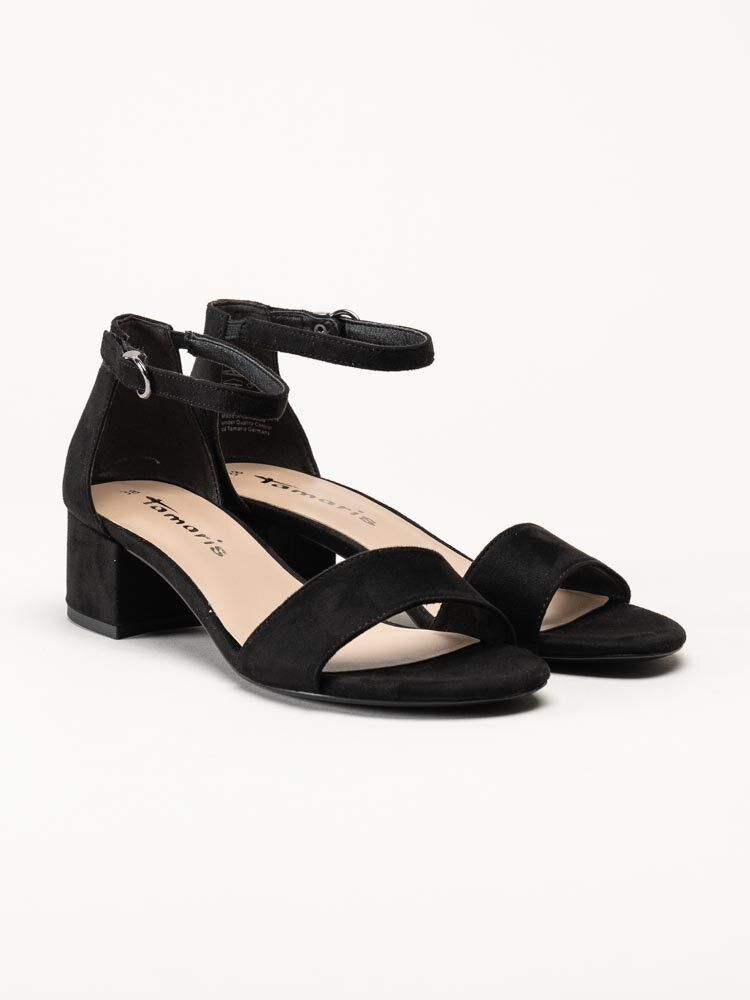 Tamaris - Svarta sandaletter i mockaimitation