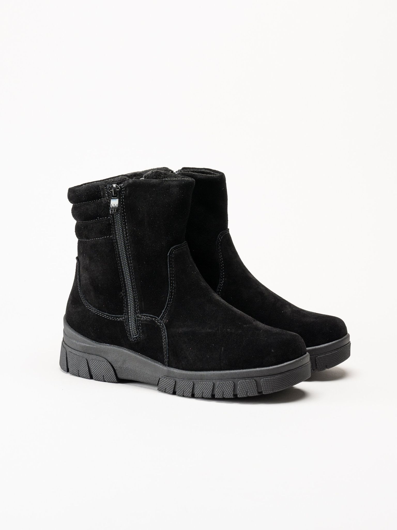 Wildflower - Selhurst - Svarta fodrade boots i mocka