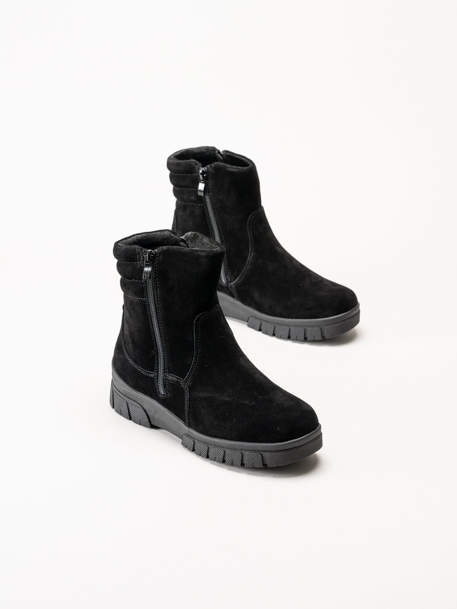 Wildflower - Selhurst - Svarta fodrade boots i mocka