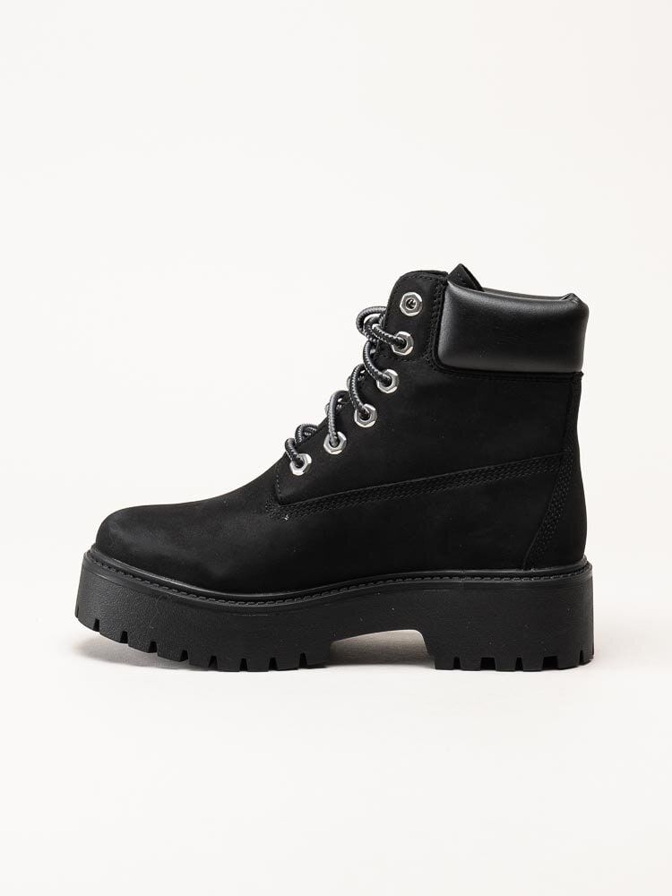 Timberland - Stone Street - Svarta platåkängor i nubuck