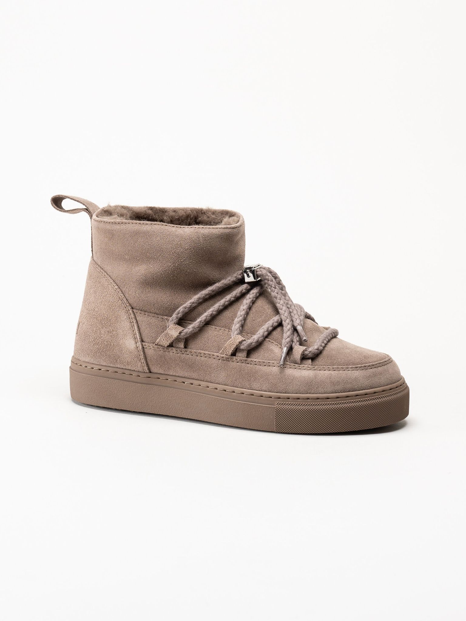 Inuikii - Classic Low - Grå fodrade boots i mocka