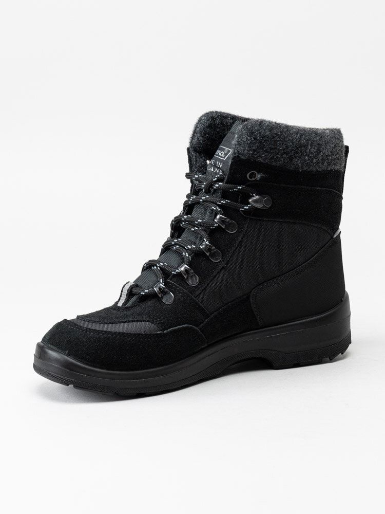 Kuoma - Tuisku - Svarta fodrade vinterboots