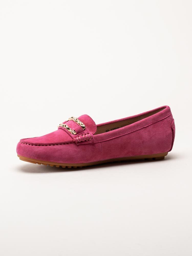 Novita - Parma - Rosa loafers med guldfärgat spänne