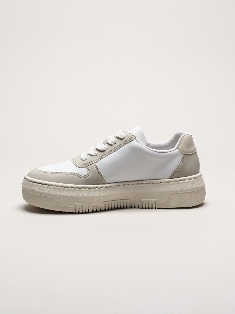 Rieker - Flerfärgad vita platåsneakers