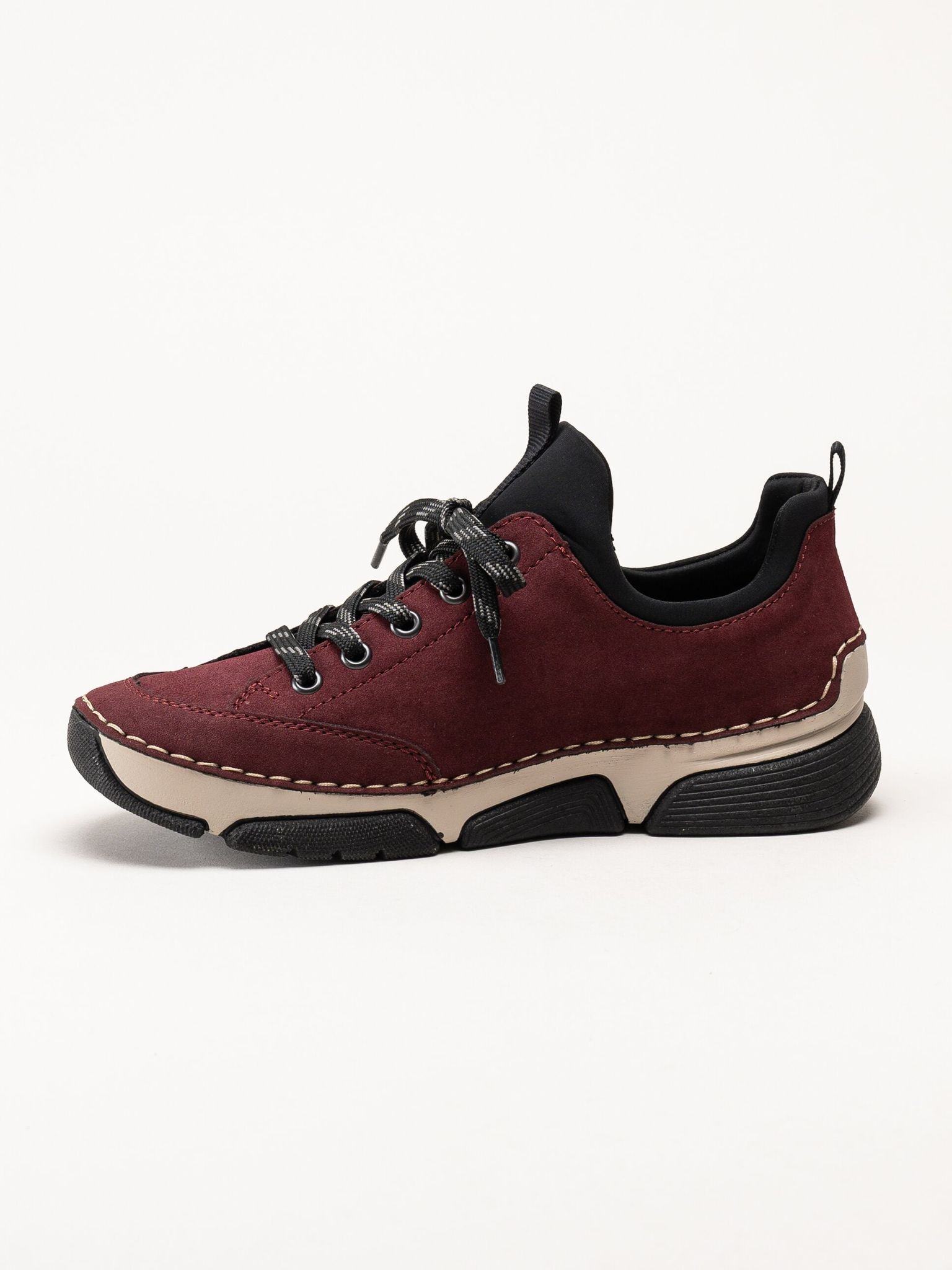 Rieker - Vinröda promenadsneakers
