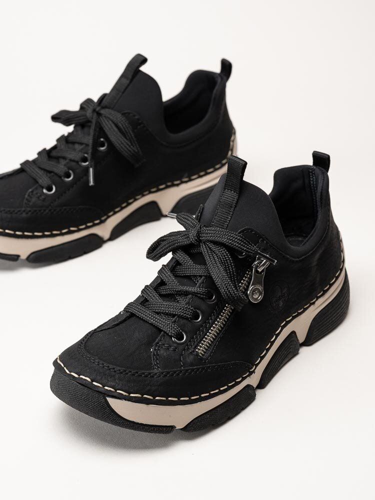 Rieker - Svarta promenadsneakers