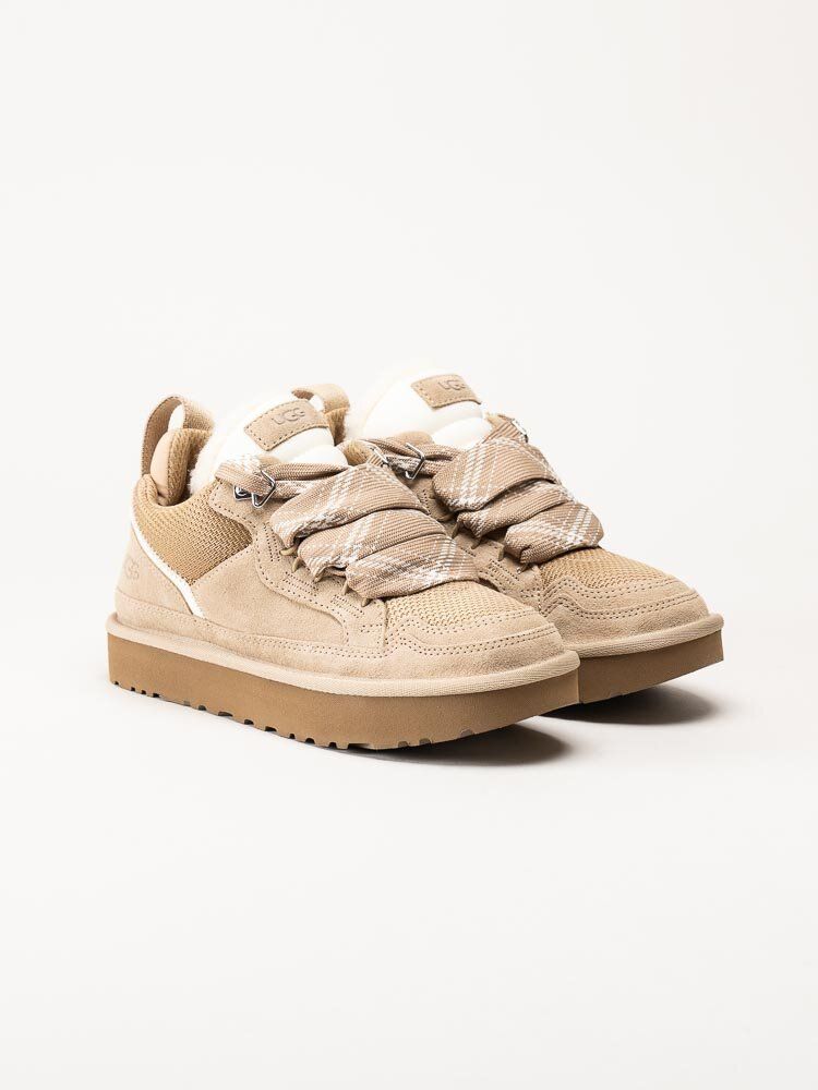 UGG - W Lowmel - Beige ullfodrade sneakers