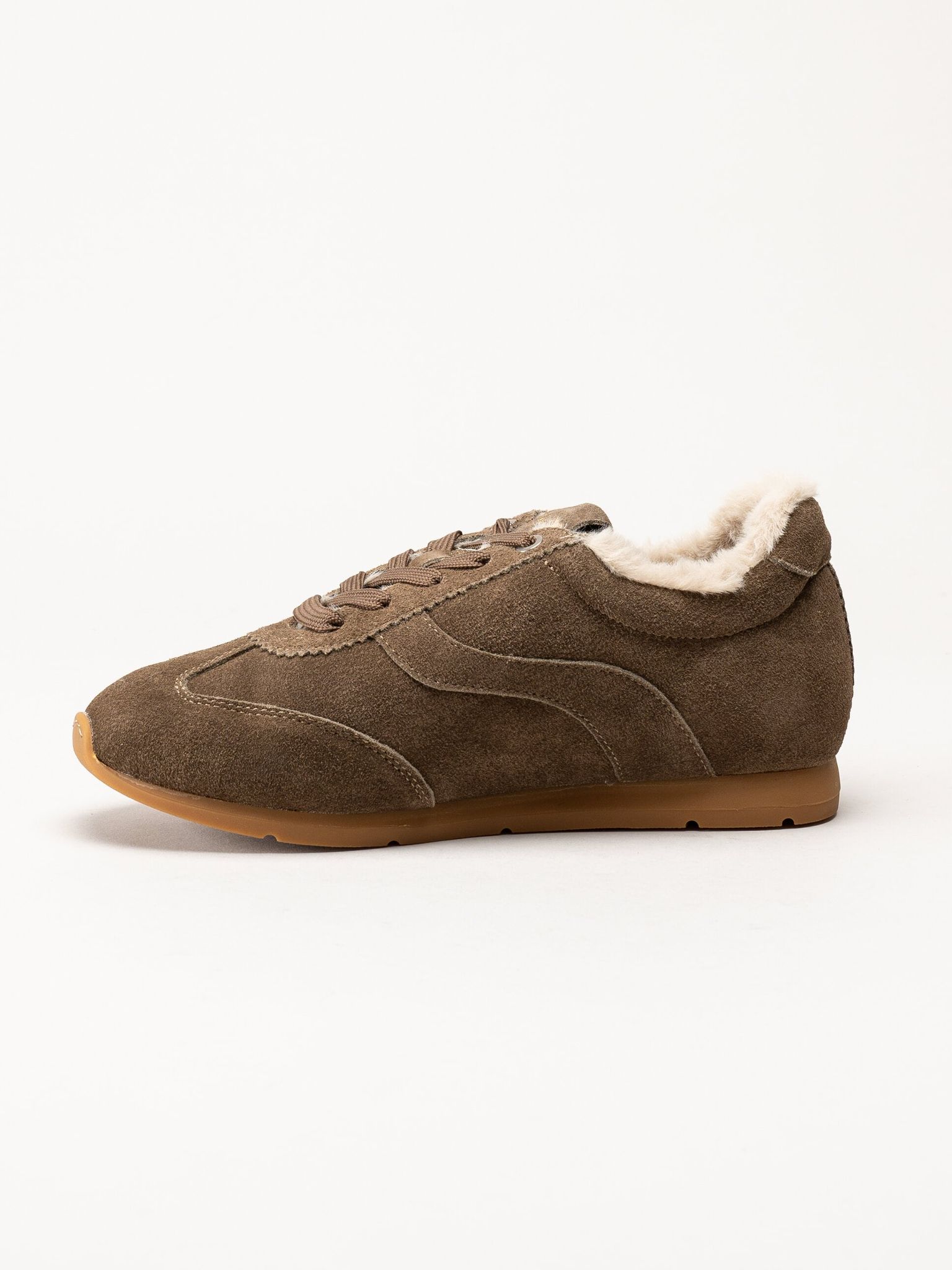Unisa - Bruna fodrade sneakers i mocka