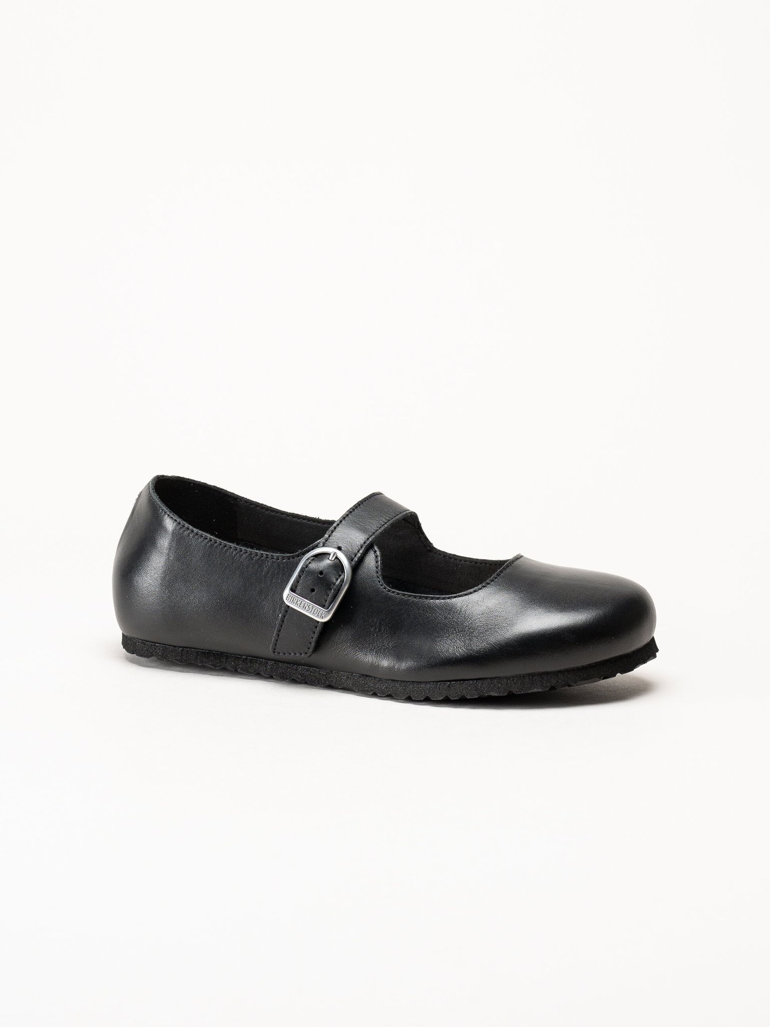 Birkenstock - Santa Clarita - Svarta ballerinaskor i skinn