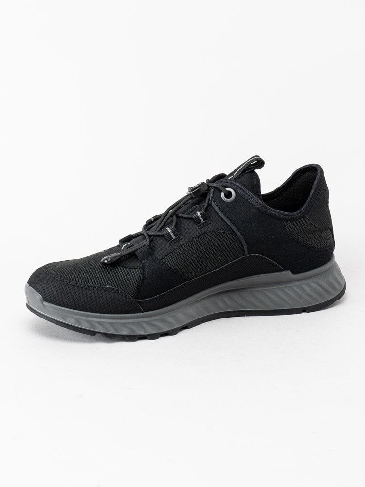 Ecco - Exostride W Low Gtx - Svarta promenadskor med GoreTex
