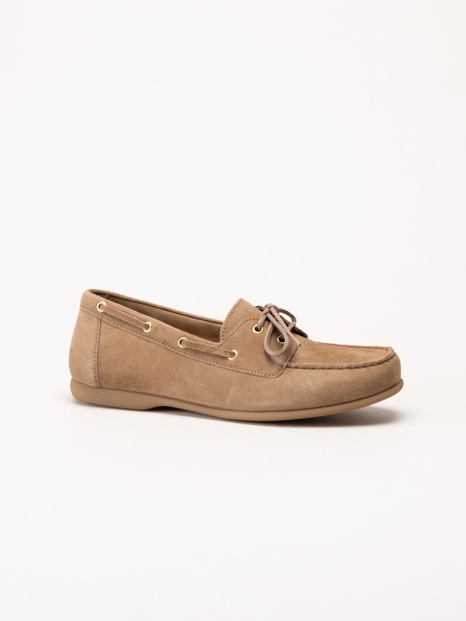 Gabor - Ljusbruna loafers i mocka