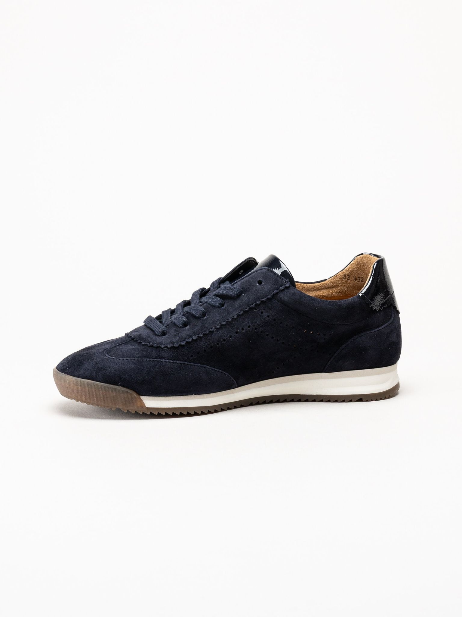 Gabor - Mörkblå sneakers i mocka