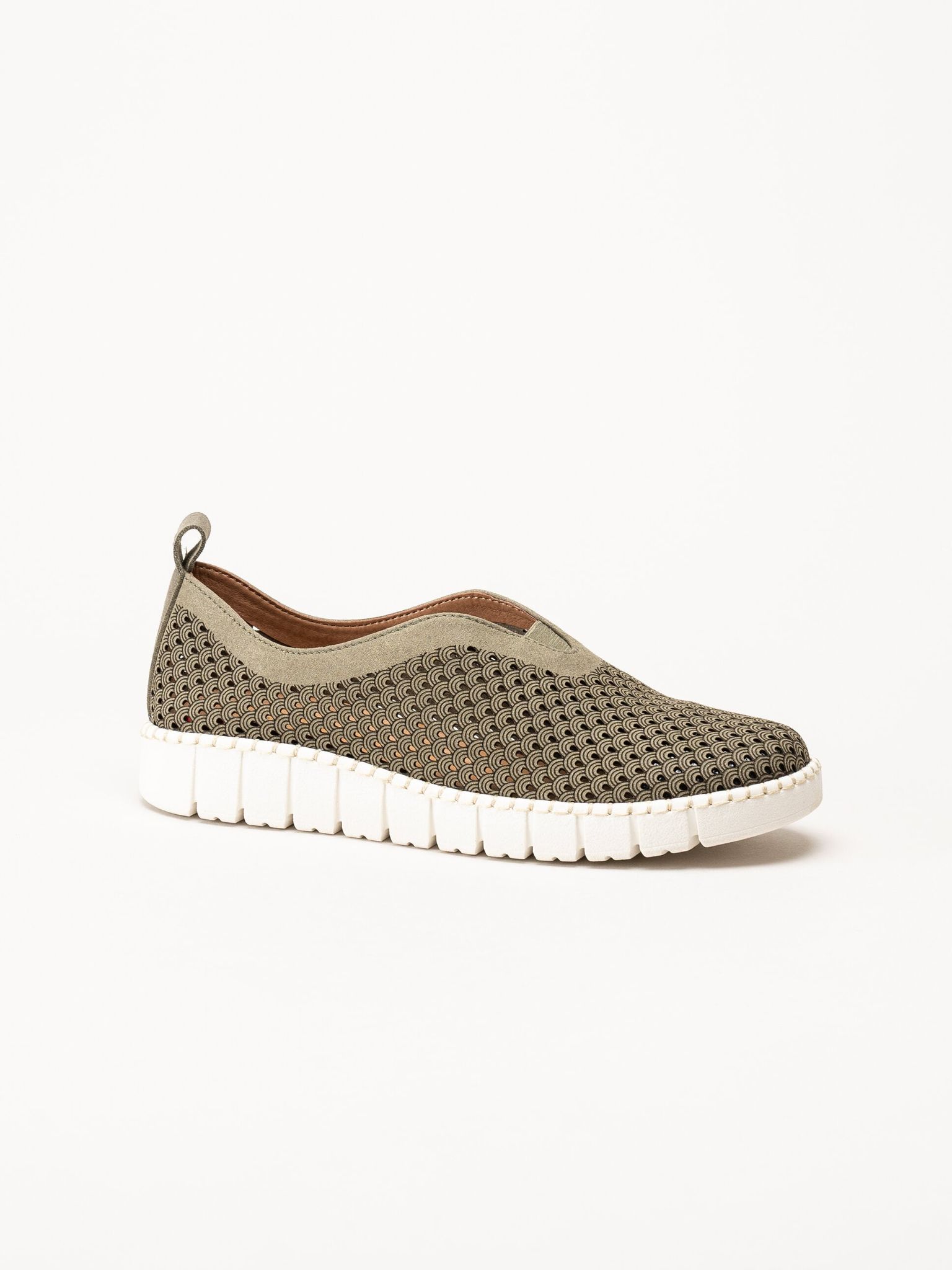 Jana - Gröna slip on skor