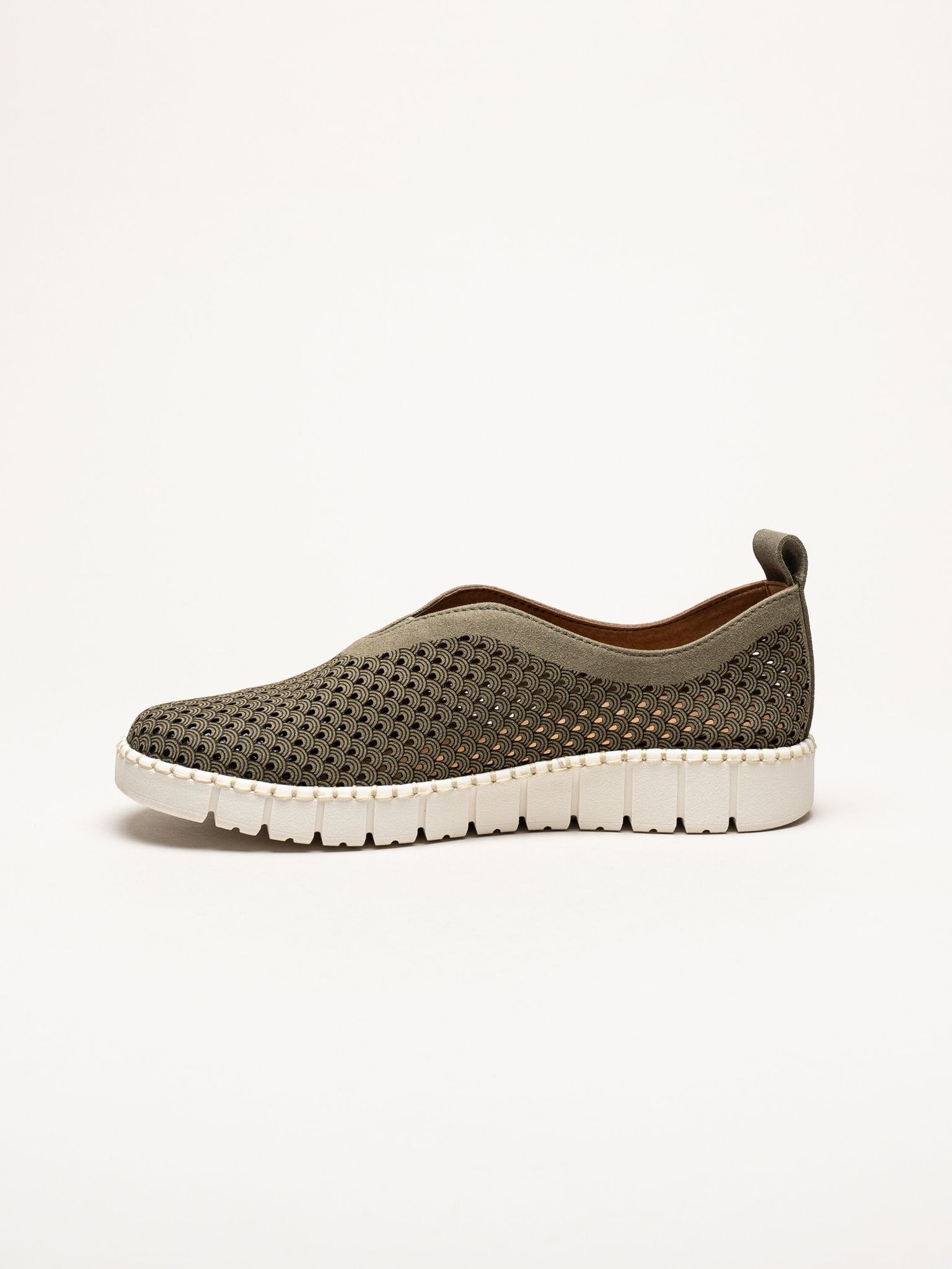 Jana - Gröna slip on skor