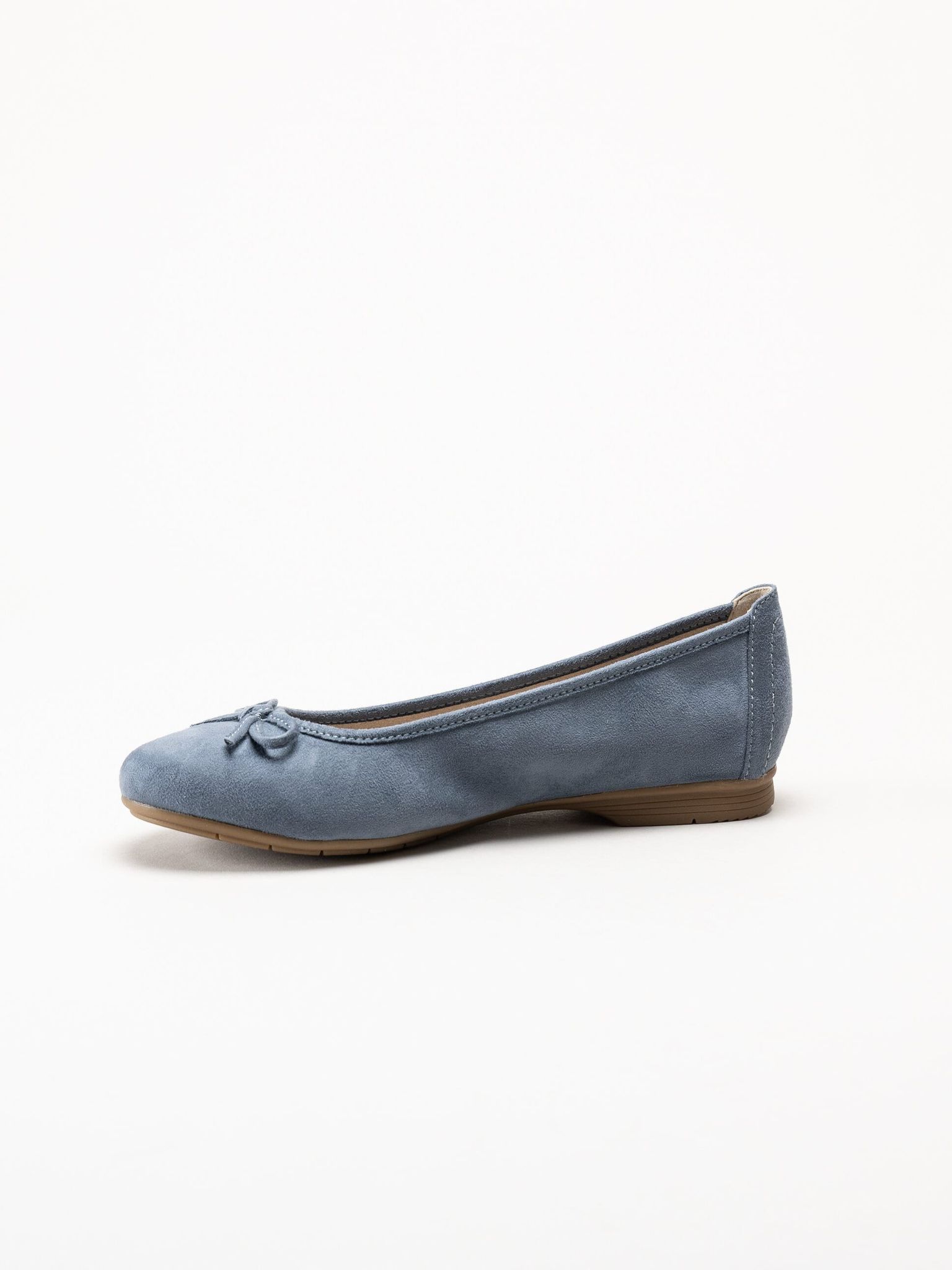 Jana - Blå ballerinaskor i textil