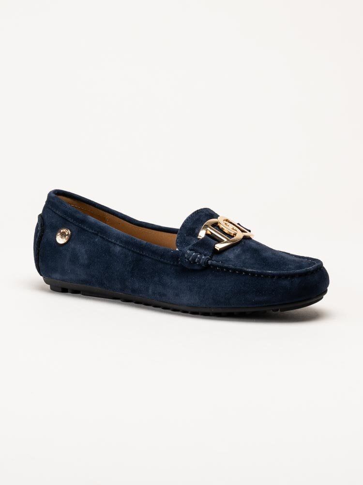 Novita - Parma Royal - Marinblå loafers i mocka