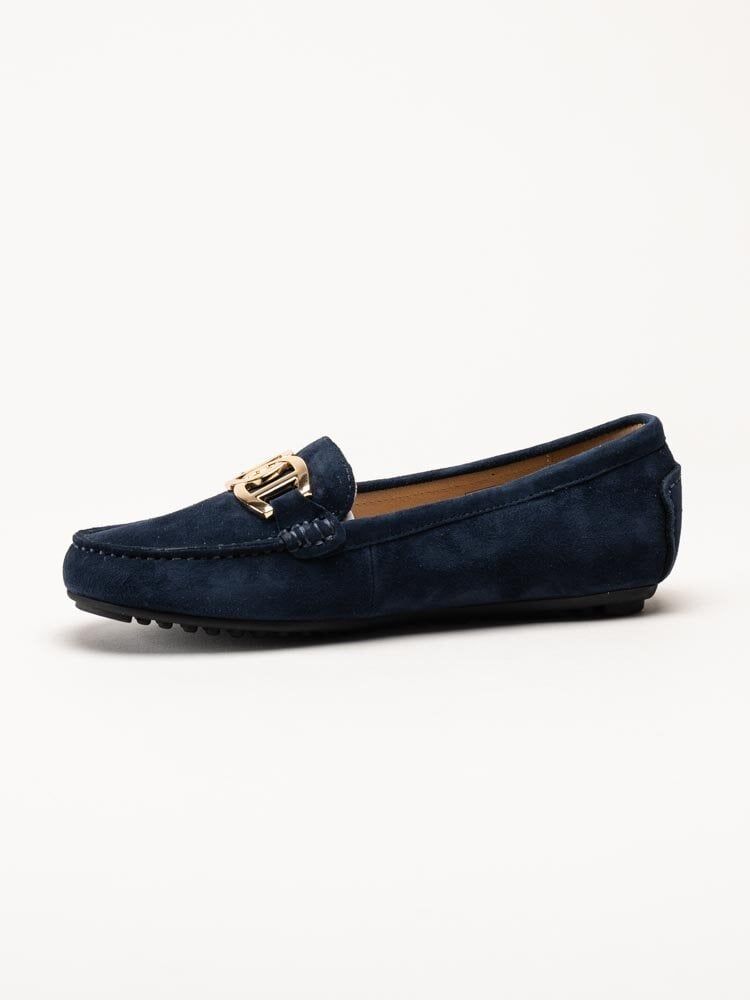 Novita - Parma Royal - Marinblå loafers i mocka