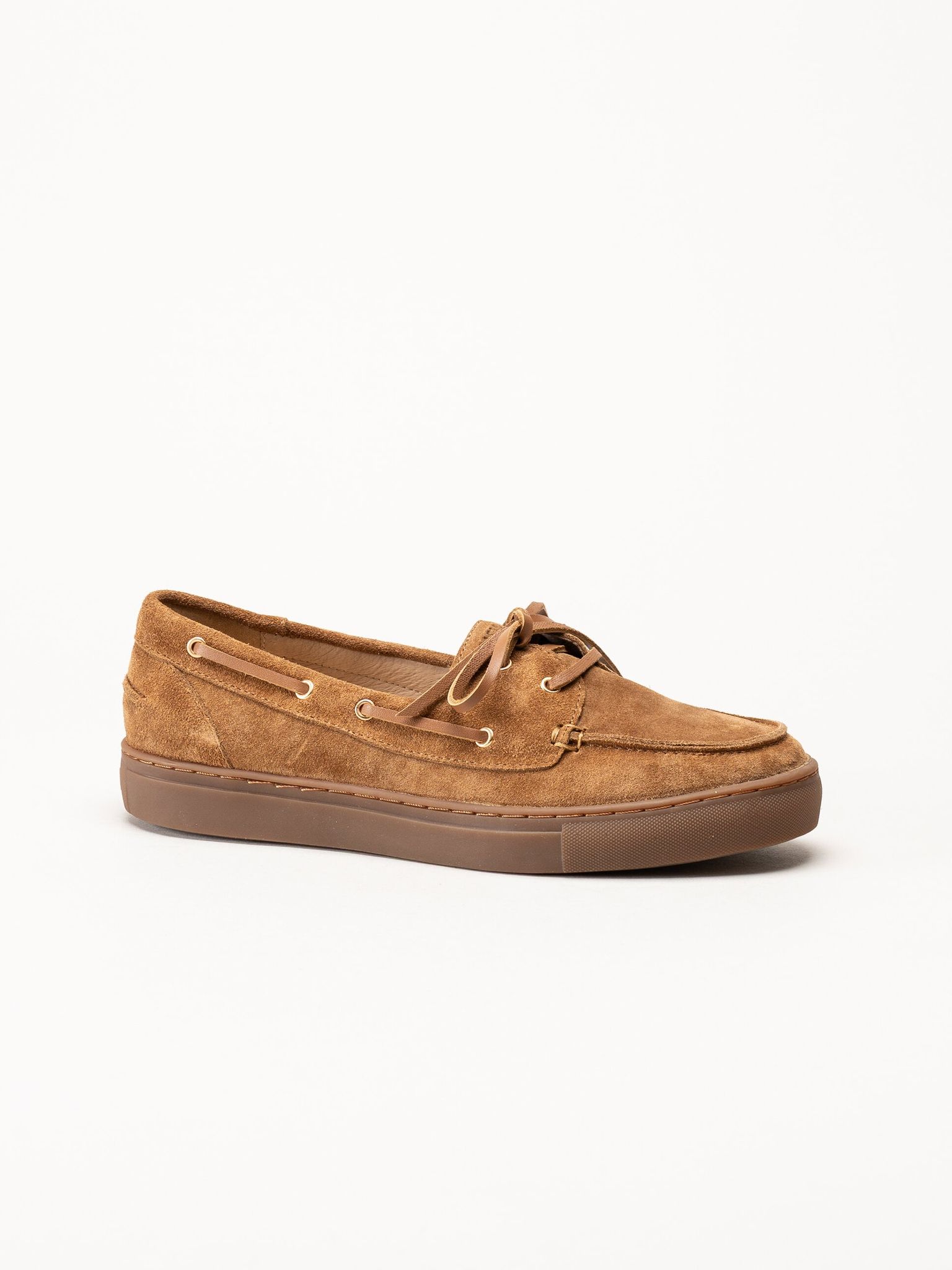 Dasia - Daylily - Bruna seglarloafers i mocka