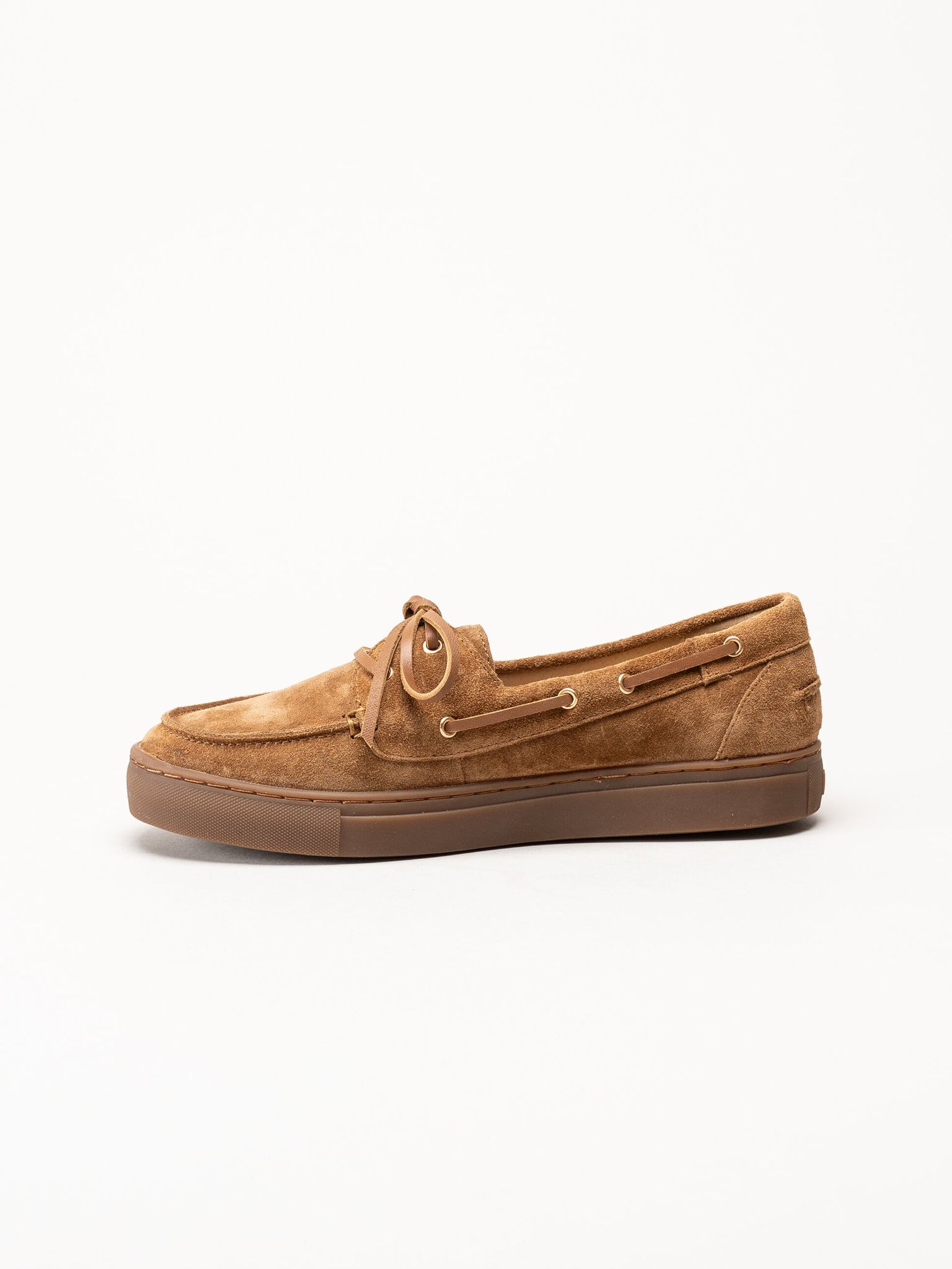 Dasia - Daylily - Bruna seglarloafers i mocka