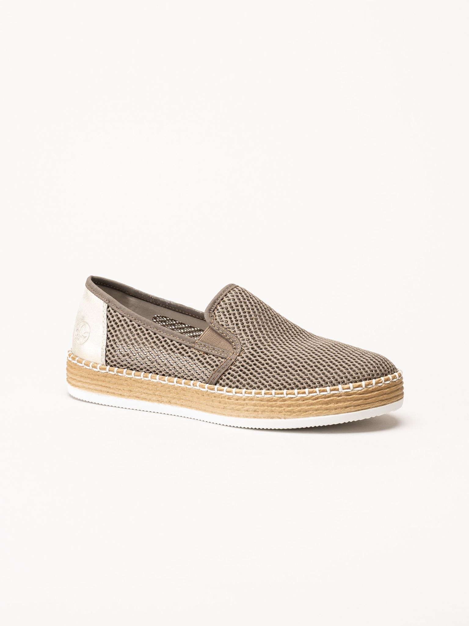 Rieker - Grå slip on skor