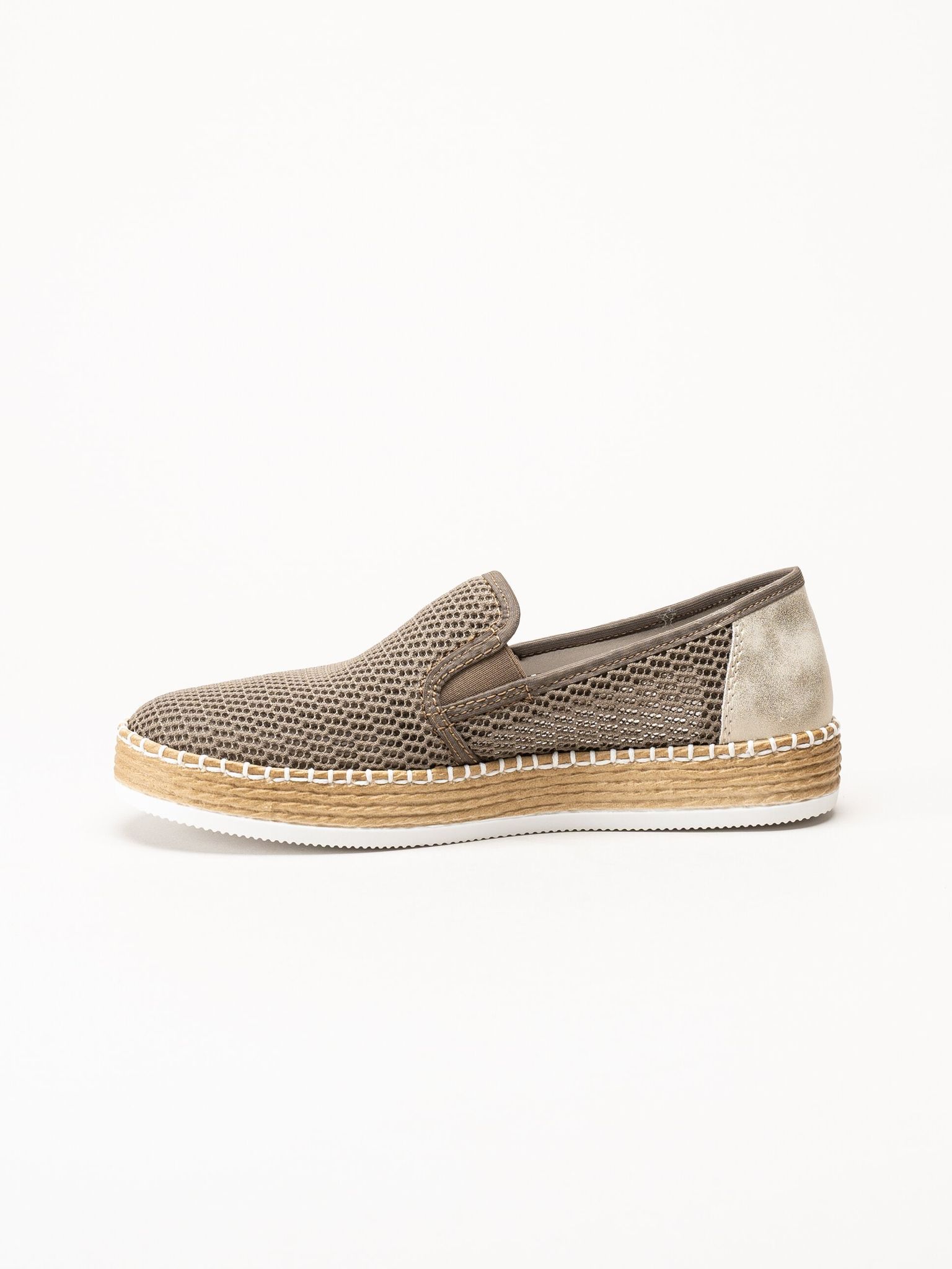 Rieker - Grå slip on skor