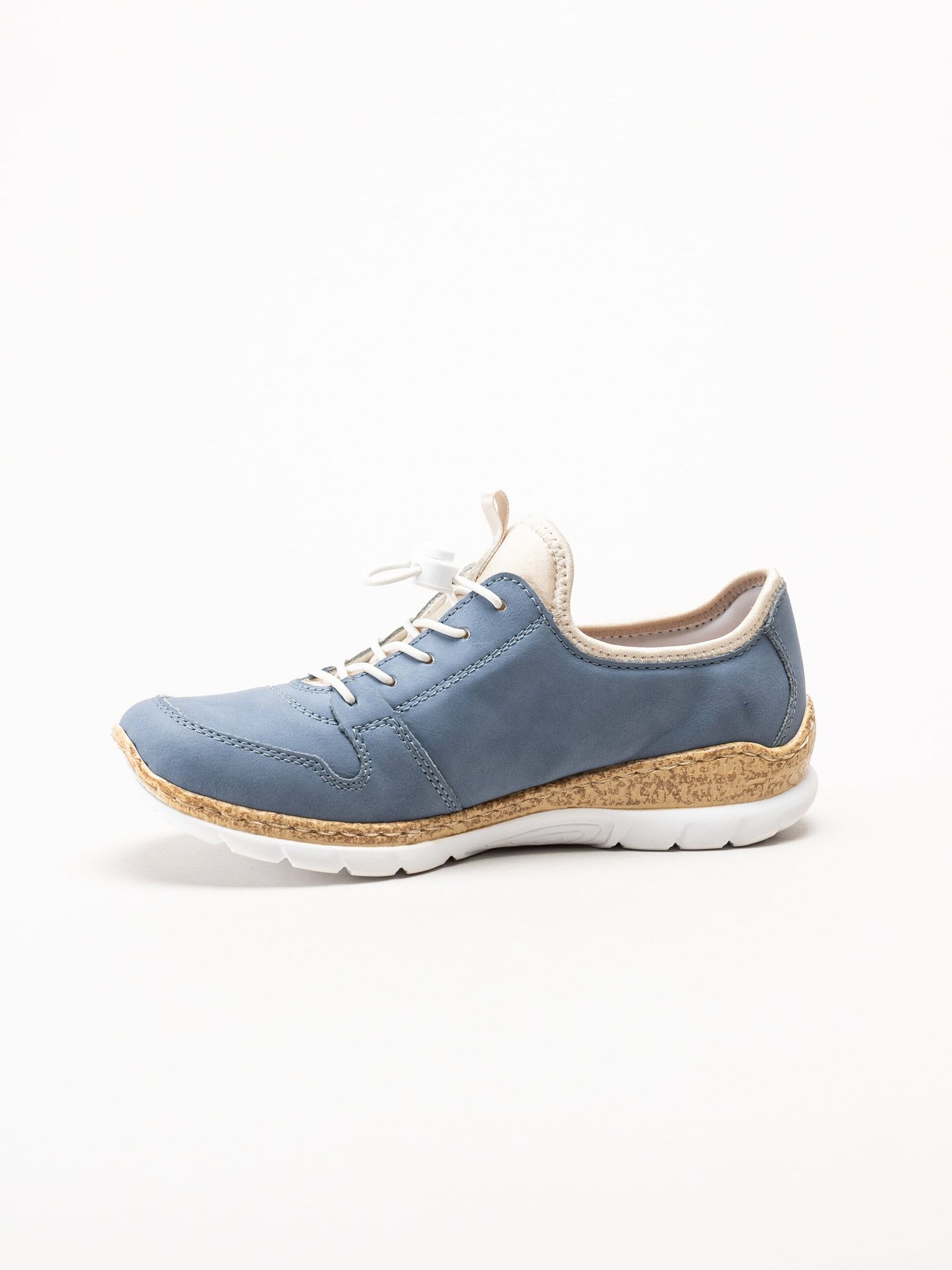 Rieker - Blå sneakers i skinnimitation