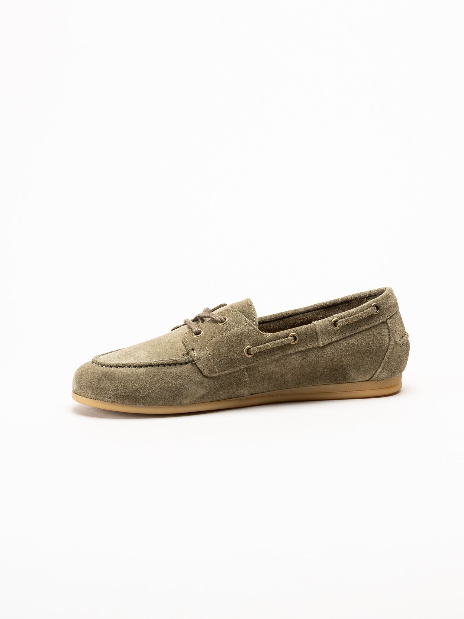 Tamaris - Gröna loafers i mocka