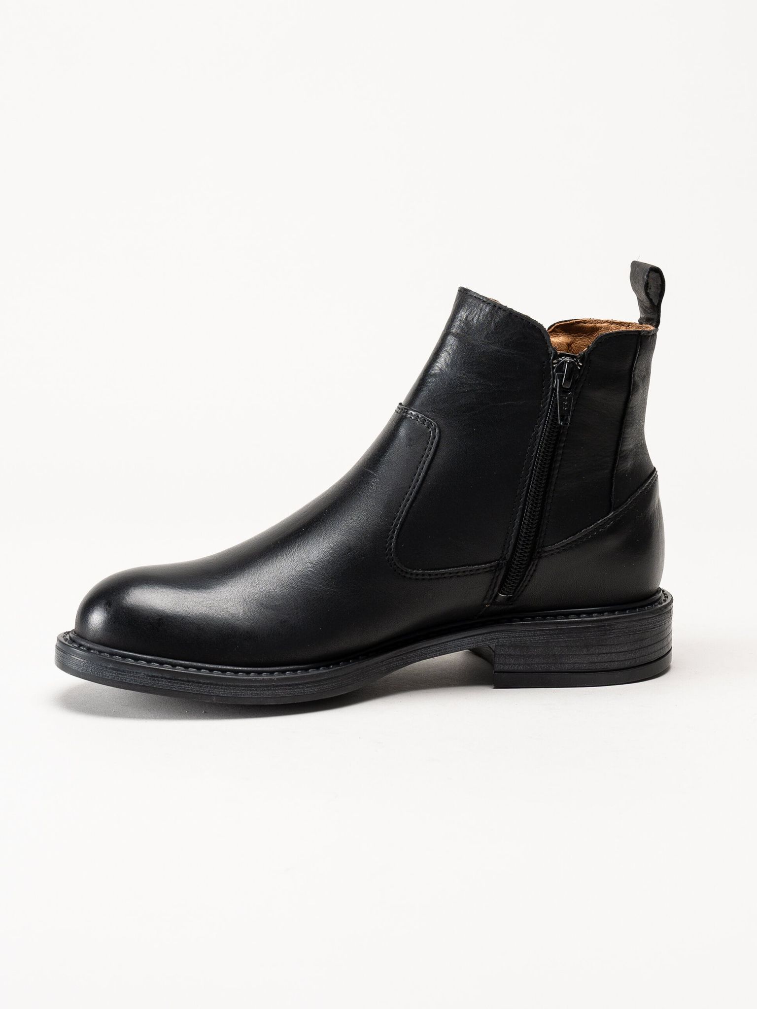 Shoedesign Copenhagen - Claudia - Svarta boots i skinn
