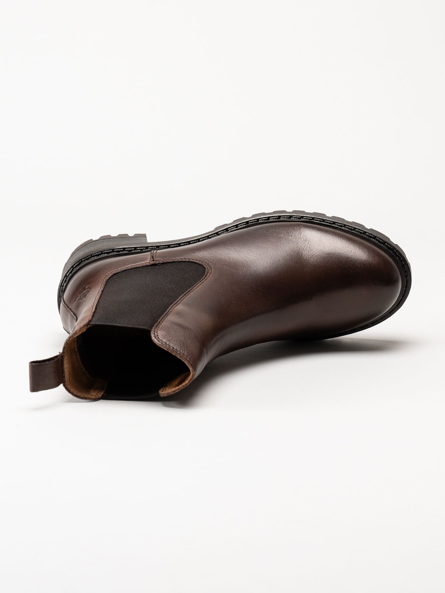 Rosa Negra - Mörkbruna chelsea boots i skinn
