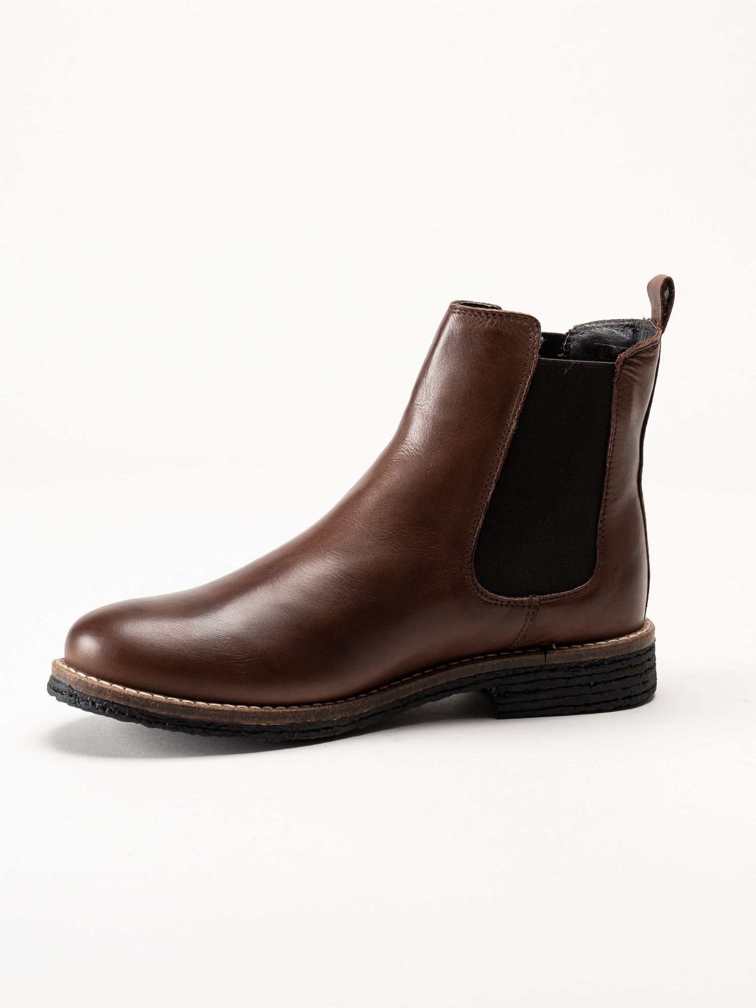 Rosa Negra - Mörkbruna ullfodrade chelsea boots