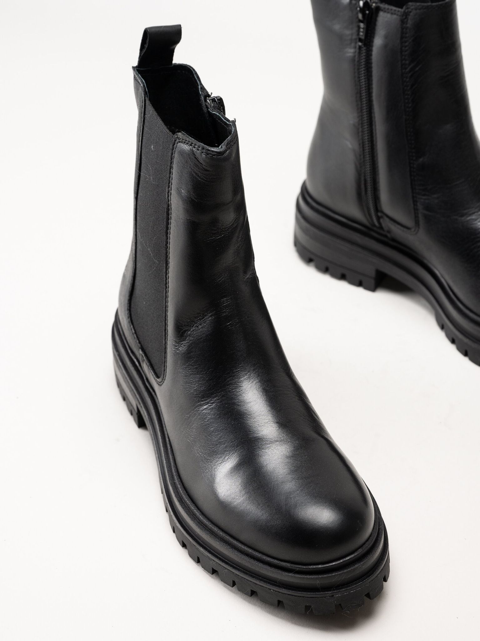 Rosa Negra - Svarta boots i skinn