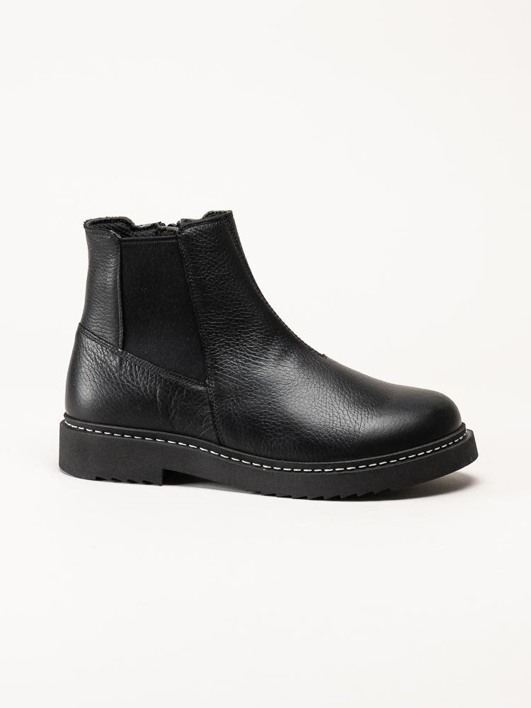 New Feet - Svarta boots i skinn