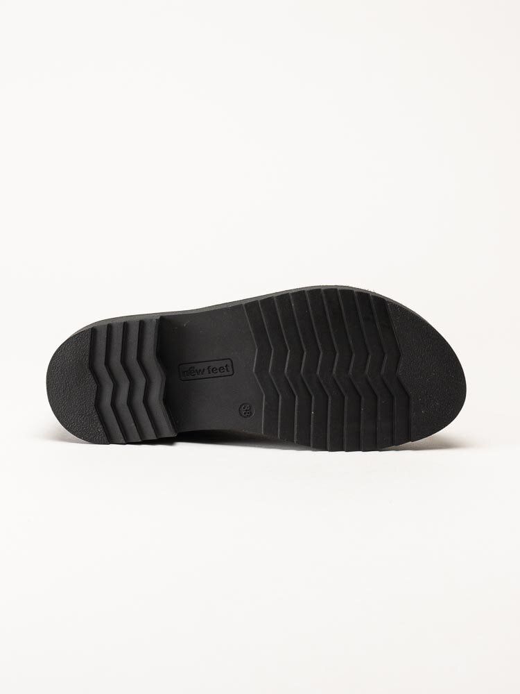 New Feet - Svarta boots i skinn