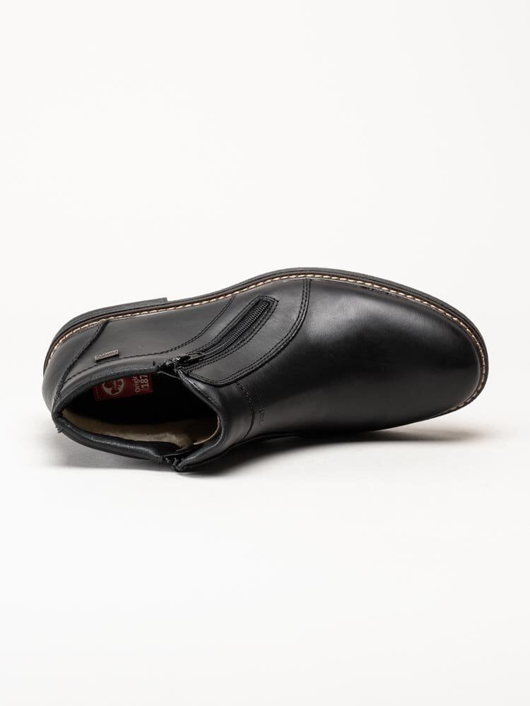 Rieker - Svarta chelsea boots i skinn