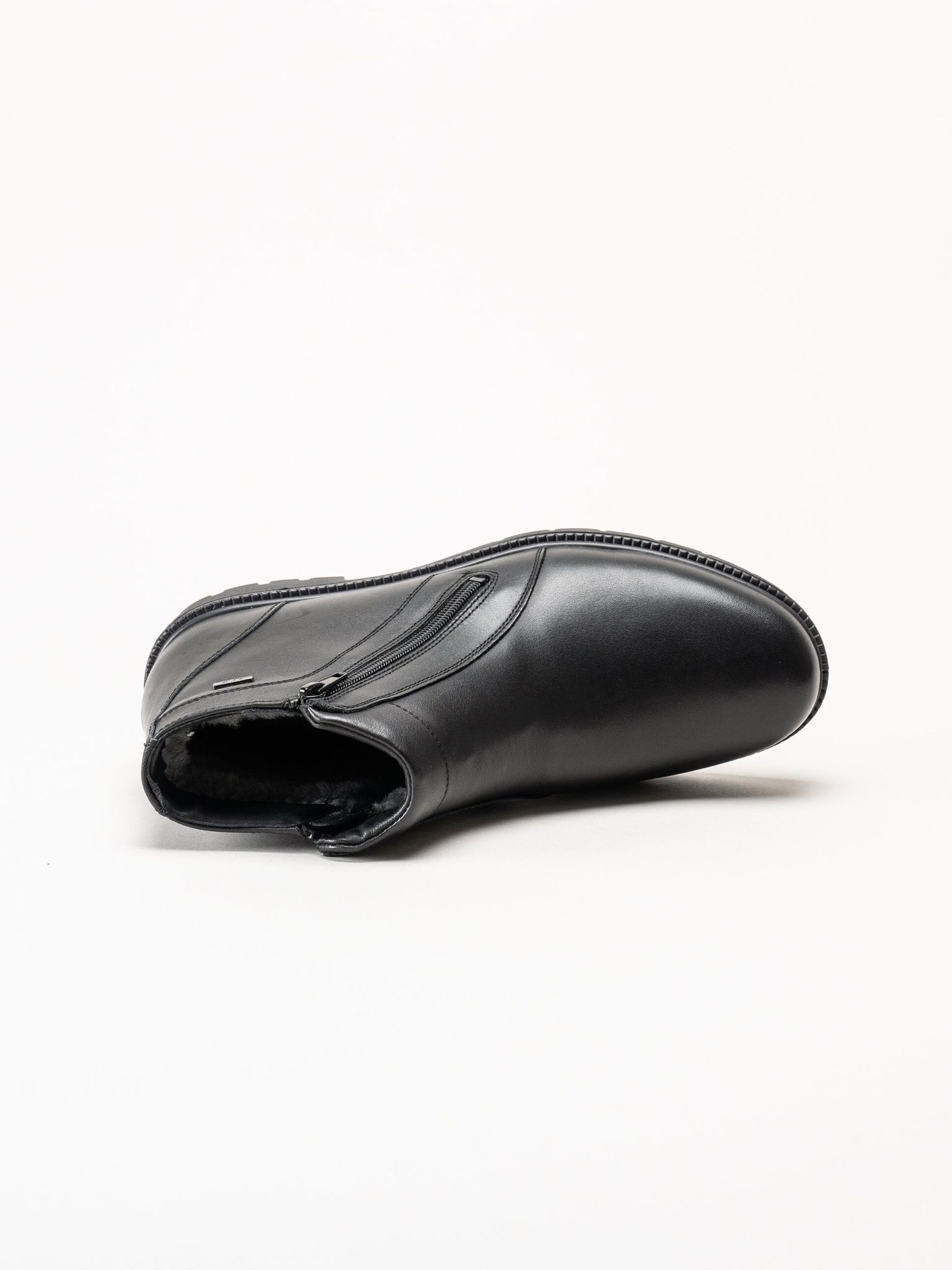 G Comfort - Svarta fårskinnsfodrade boots