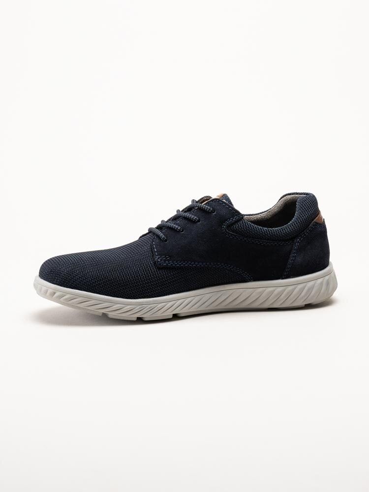 Bugatti - Mörkblå sneakers i textil