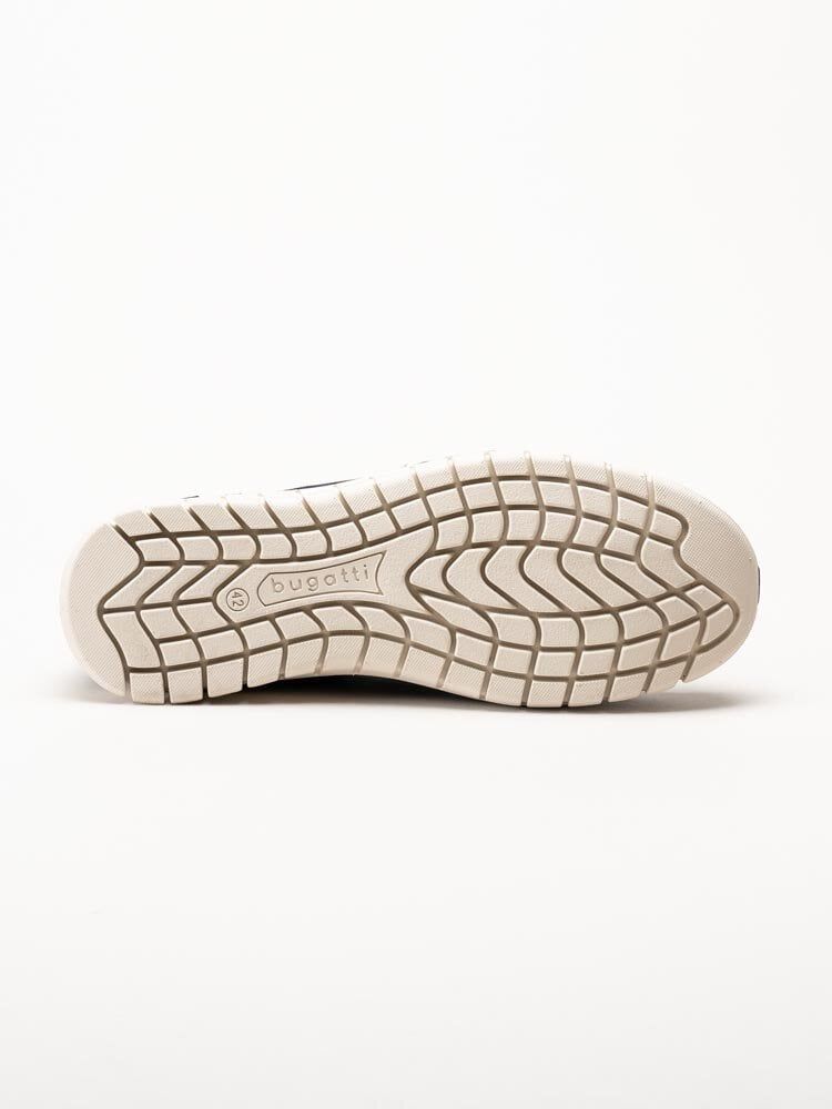 Bugatti - Mörkblå slip on skor i mocka