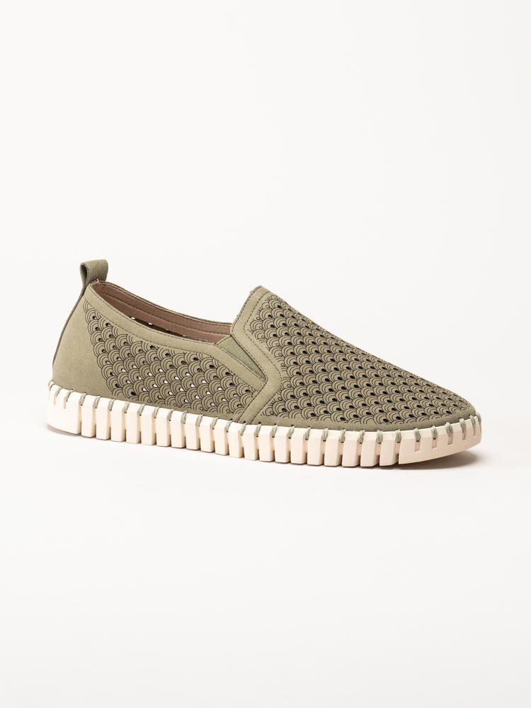Ilse Jacobsen - Tulip Men - Gröna slip on skor