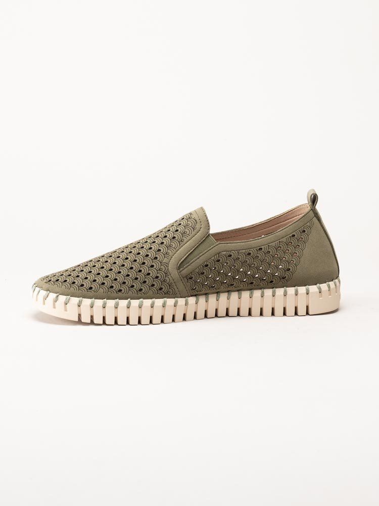 Ilse Jacobsen - Tulip Men - Gröna slip on skor