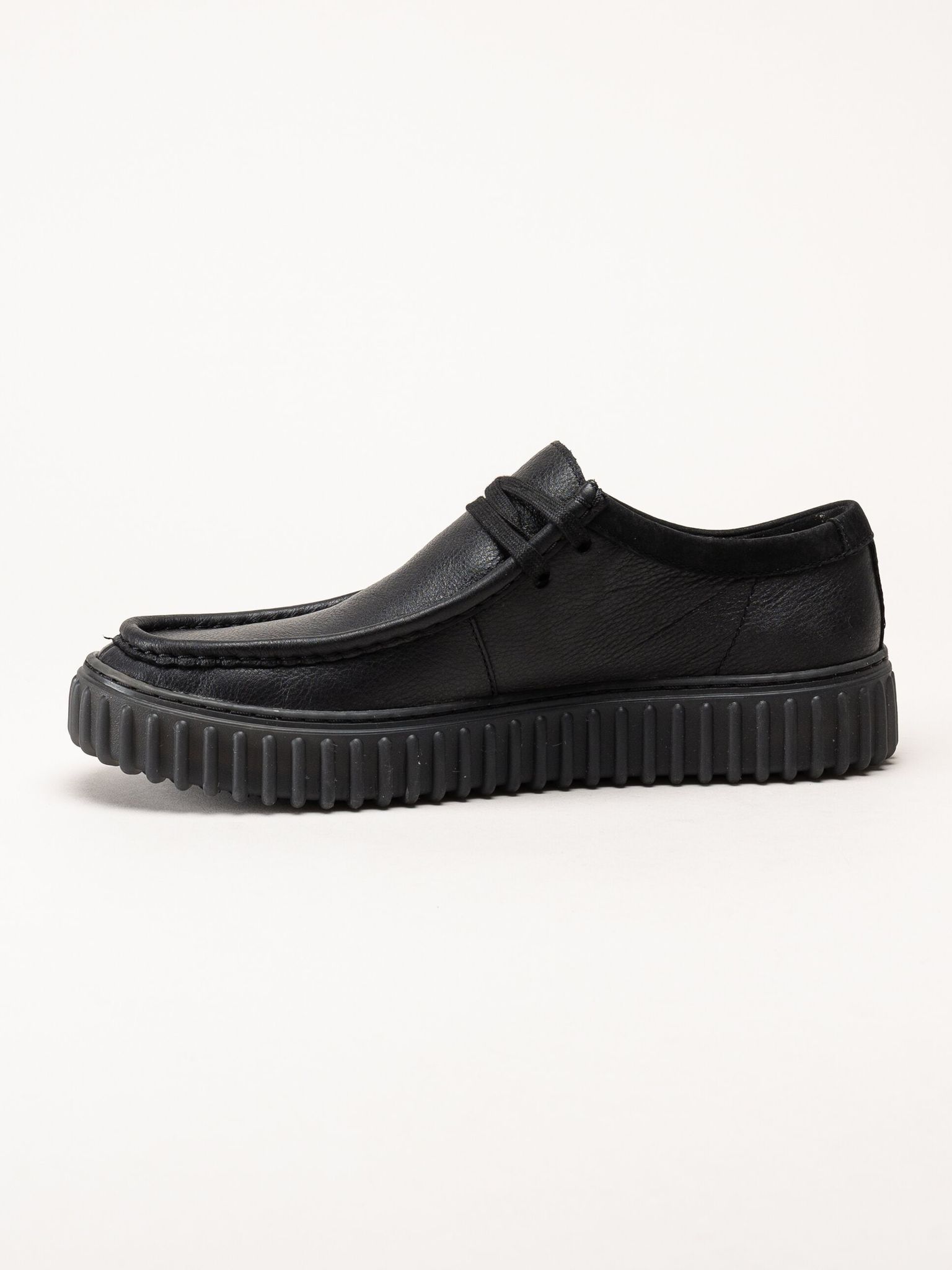Clarks - Torhill Lo G - Svarta snörskor i skinn