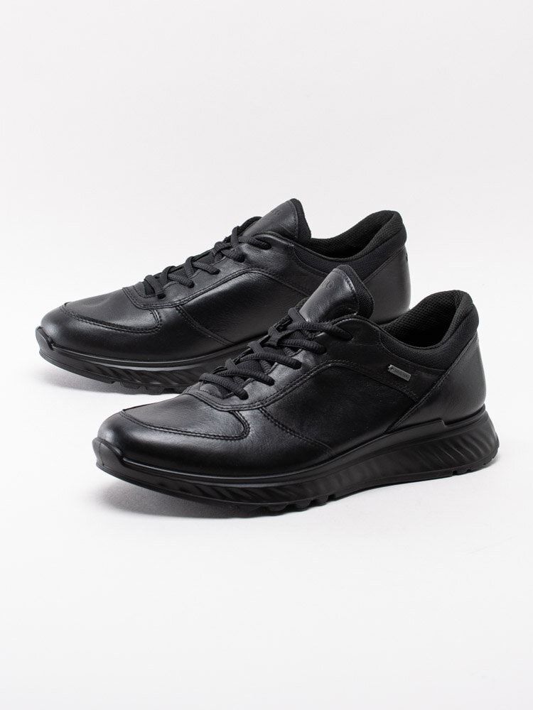 Ecco - Exostride Low GTX - Svarta promenadskor med Gore-Tex