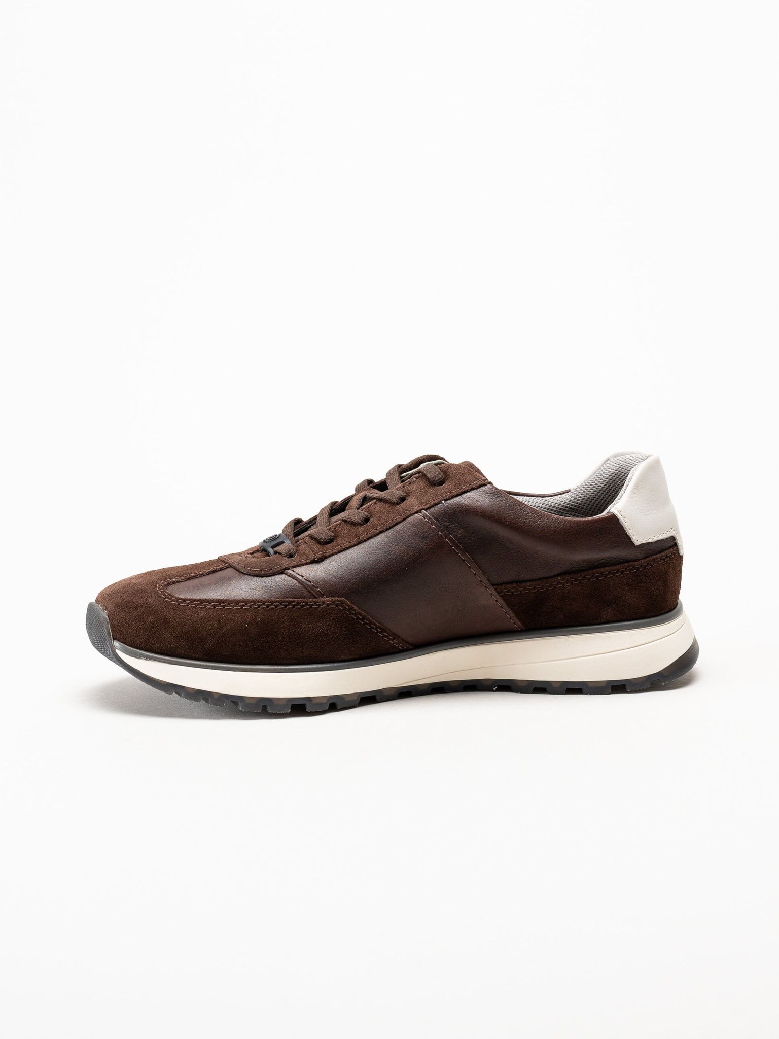 Bugatti - Timon - Mörkbruna sneakers i skinn och mocka