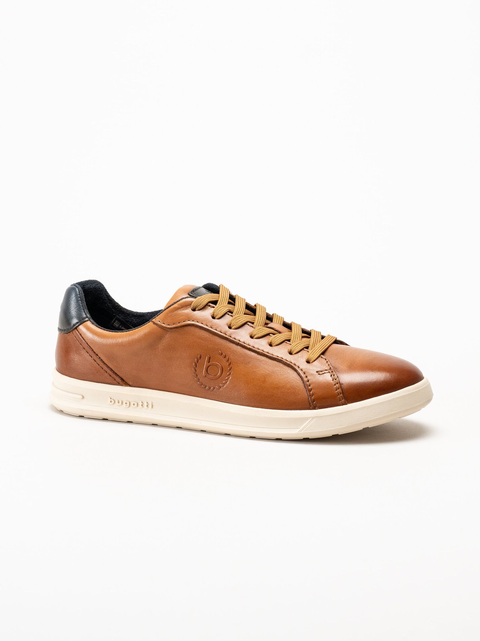 Bugatti - Powder - Ljusbruna sneakers i skinn