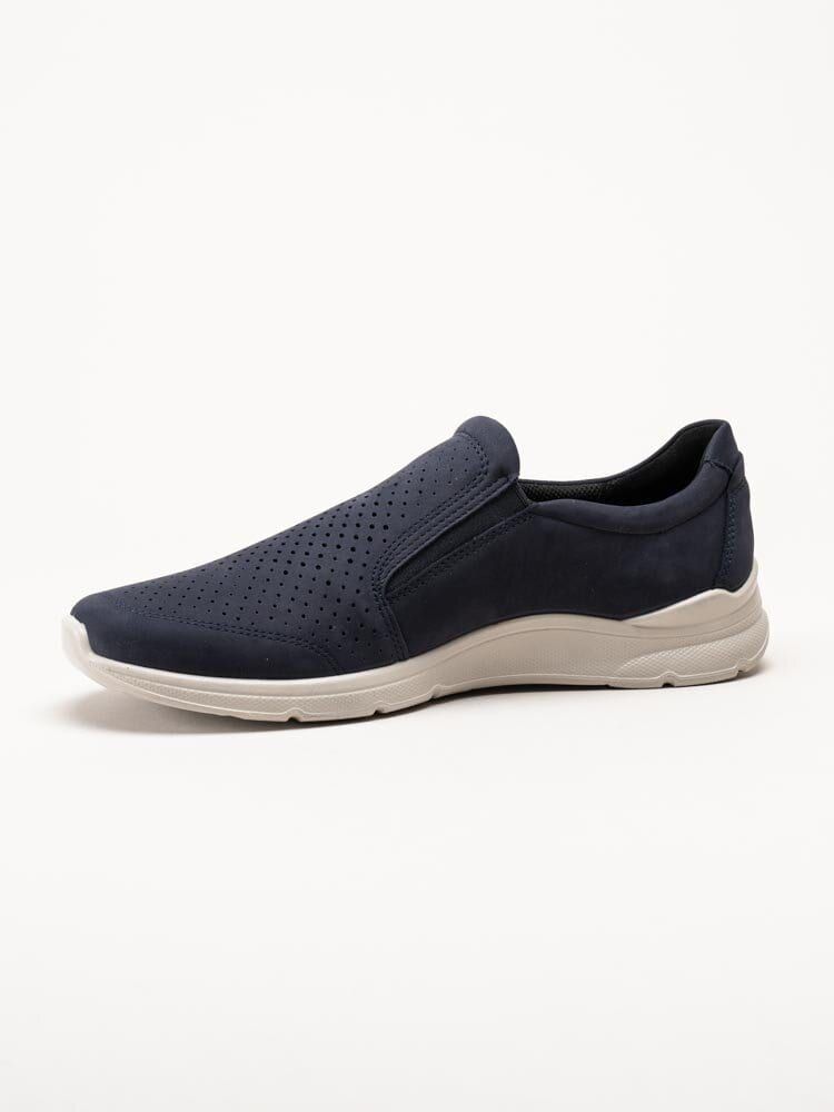 Ecco - Irving Slip On Perf - Mörkblå slip on sneakers